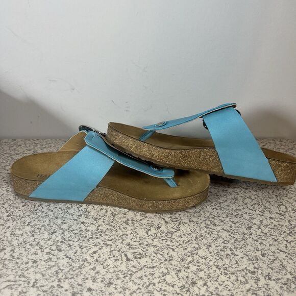 Haflinger Womens Corinna Leather Slide Sandals Shoes 38 Med BHFO 1882 NEW $135 - Picture 7 of 11